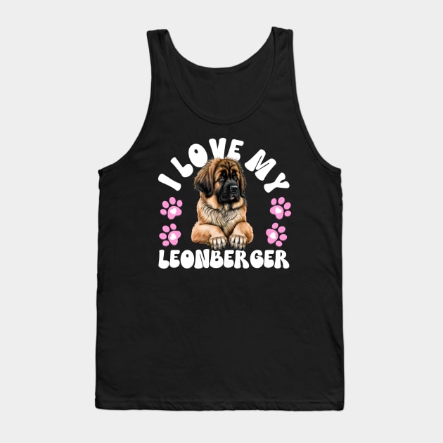 I Love My Leonberger Tank Top by The Jumping Cart